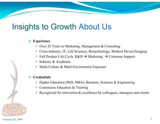 Insights To Growth Presentation