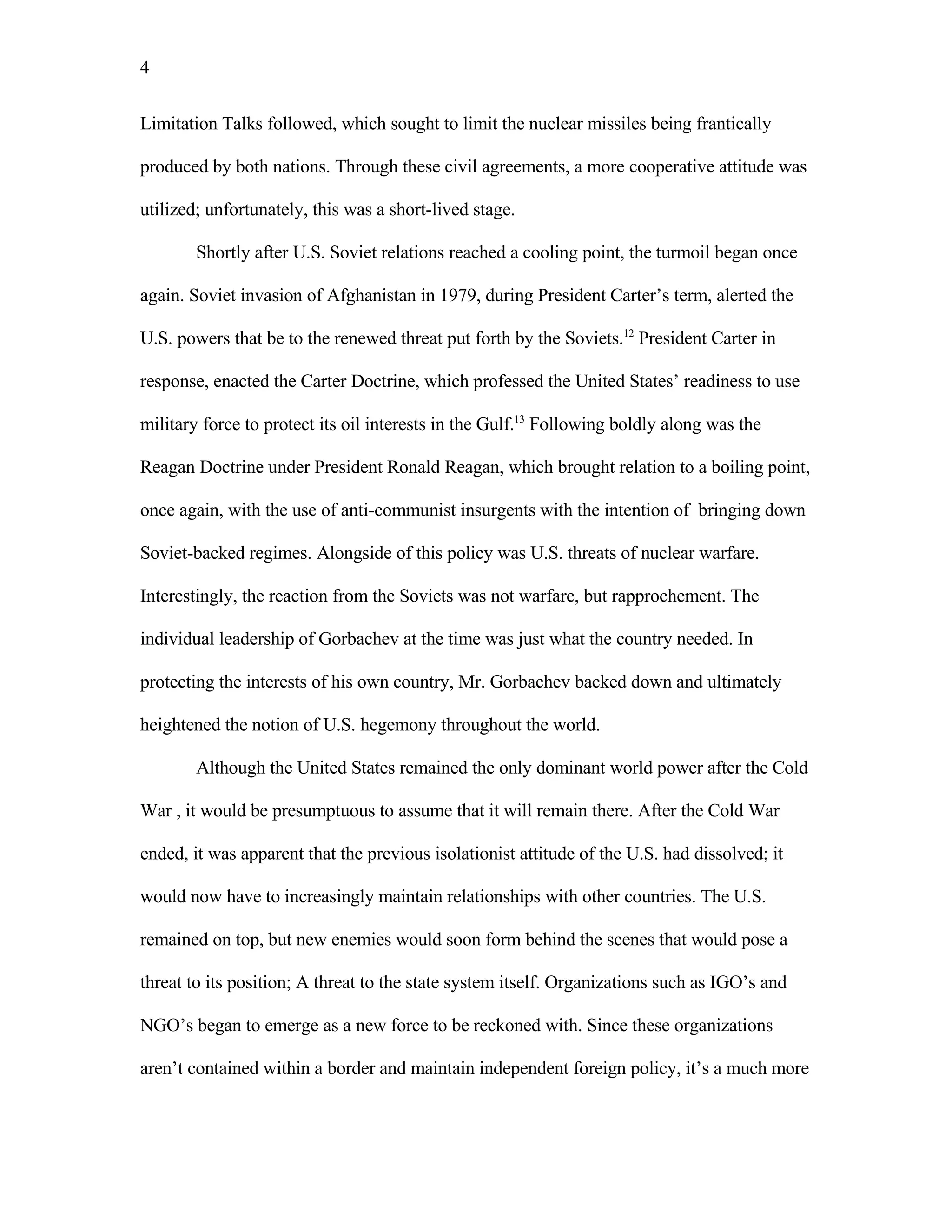 Internation Rel Midterm Paper