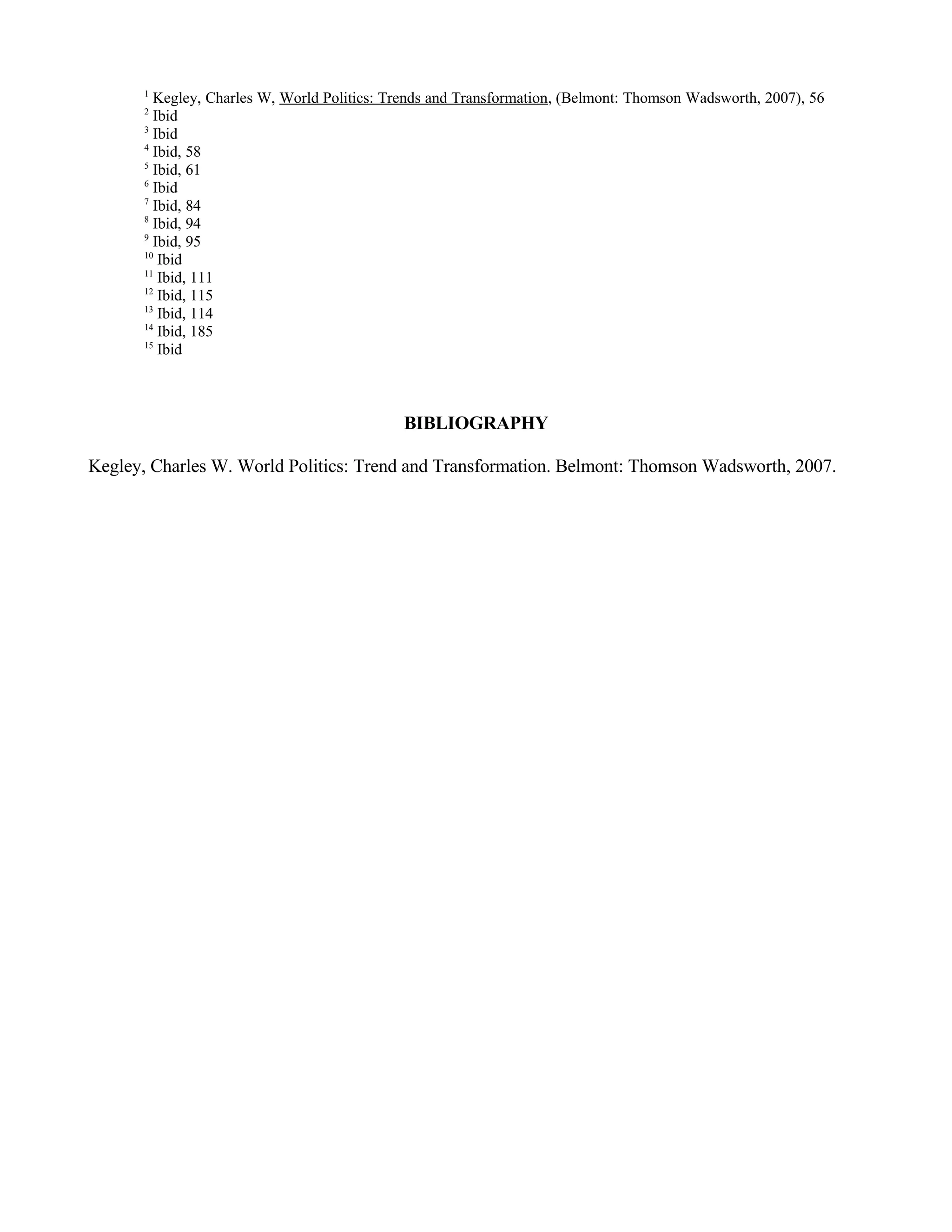 Internation Rel Midterm Paper