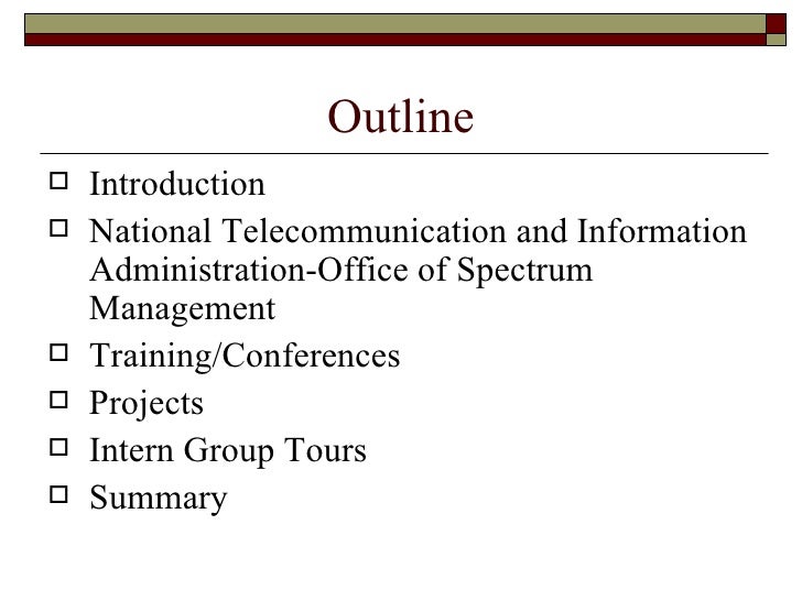 overview of presentation