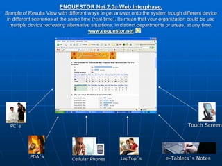 Introducing Enquestor Project V2.0© Web Interphase