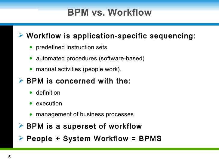 bpm vs workflow introduction to bpm technology bpm vs workflow introduction to bpm technology