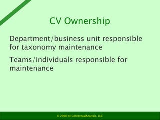 CV Ownership ,[object Object],[object Object]