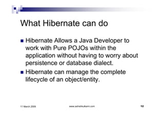 Introduction To Hibernate | PDF | Databases | Computer Software and ...