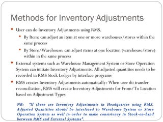Inventory Adjustments | PPT