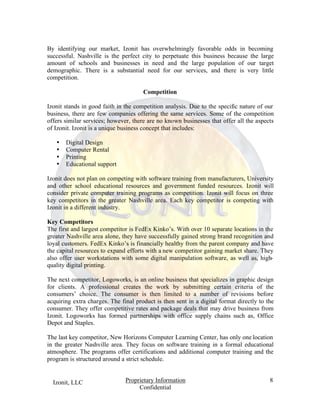 Izonit Business Plan