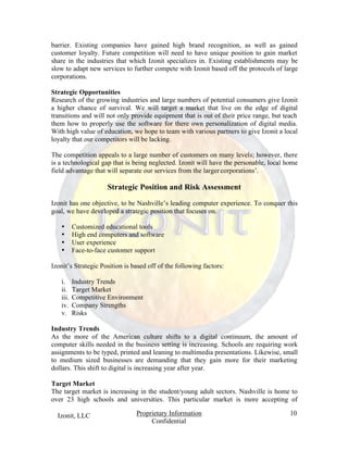 Izonit Business Plan