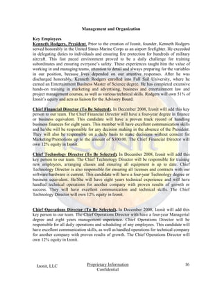 Izonit Business Plan