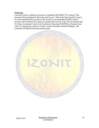 Izonit Business Plan