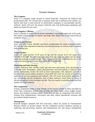 Izonit Business Plan