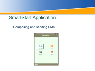 SmartStart Application 3. Composing and sending SMS 