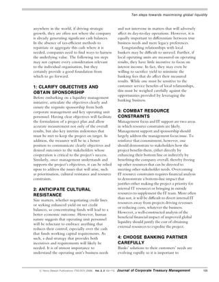 10 Steps Towards Maximizing Global Liquidity