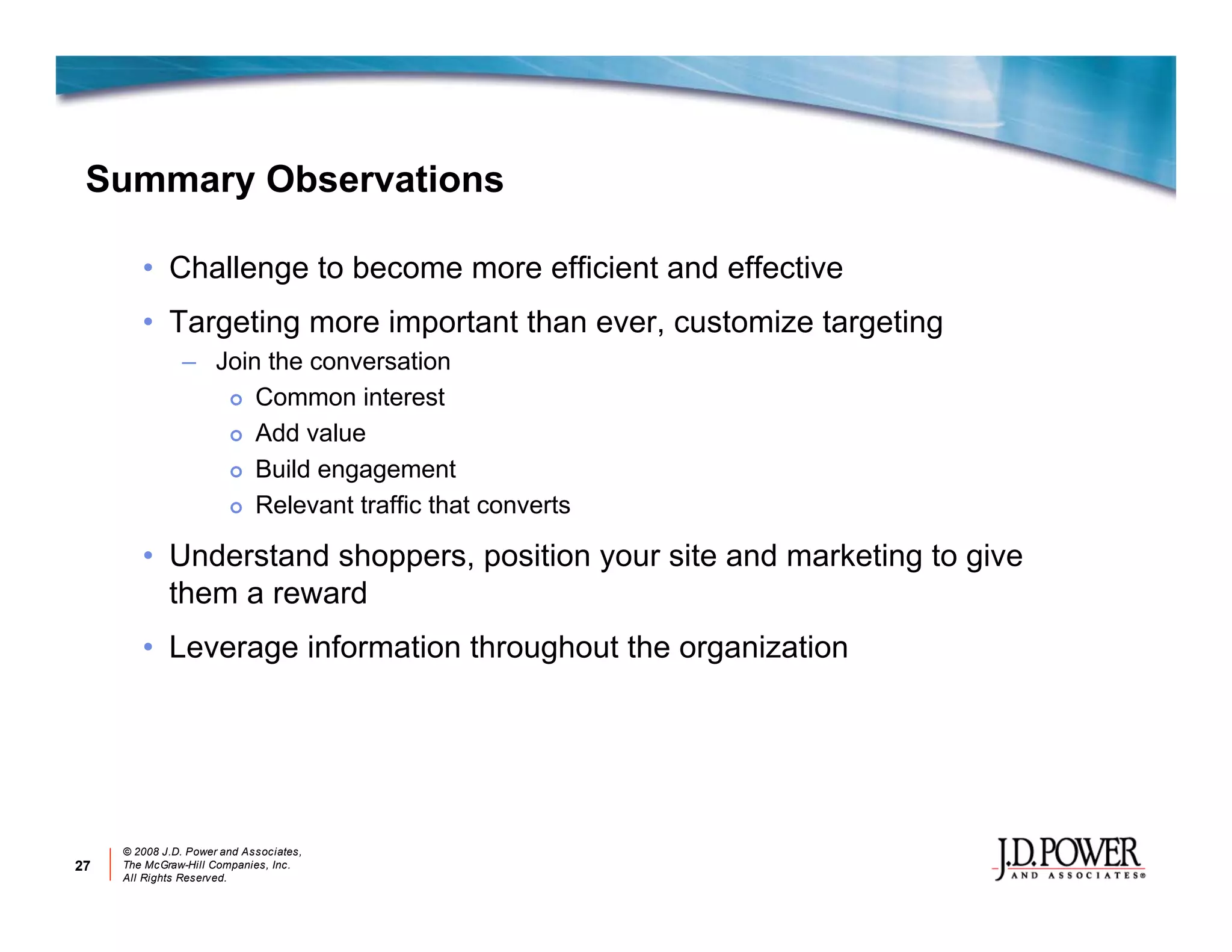 Jd P Ower Auotmotive Online Marketing Review 2008