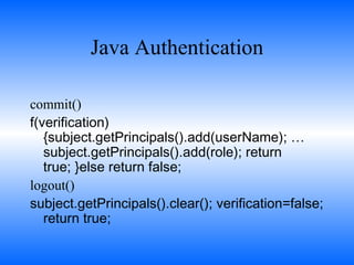 Java Security And Authentacation | PPT