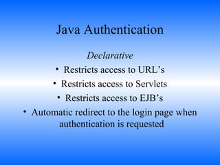 Java Security And Authentacation | PPT