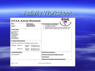 Activity Worksheet 