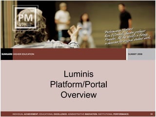 Luminis Platform/Portal Overview 