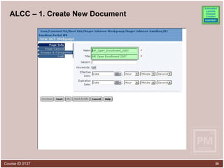 ALCC – 1. Create New Document 