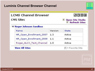 Luminis Channel Browser Channel 