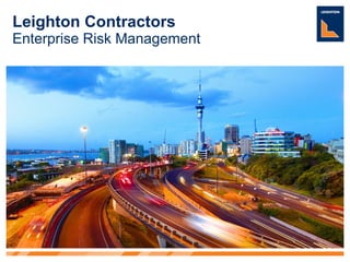 Leighton Contractors Enterprise Risk Management 