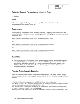 Leed CI Abbreviated Manual