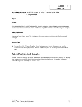 Leed CI Abbreviated Manual