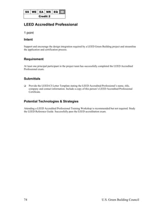 Leed CI Abbreviated Manual