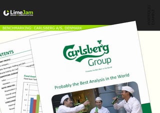 Benchmarking: carlsberg A/S, Denmark
PORTFOLIO
EXAMPLE
 