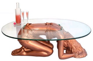 Lady Anne Copper Sculpture Table