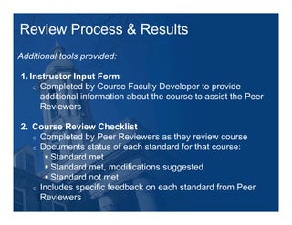 Larry Ragan's Quality Assurance@Penn State: Process & Outcomes