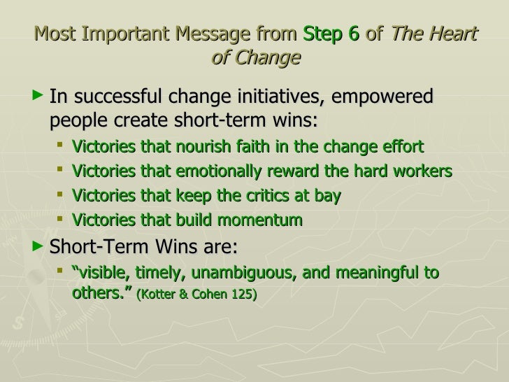 kotter and cohen the heart of change leading change pp kotter and cohen the heart of change leading change pp