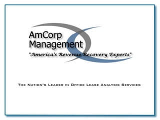The Nation’s Leader in Office Lease Analysis Services
    Nation s
 