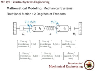 Lecture 4 ME 176 2 Mathematical Modeling | PDF