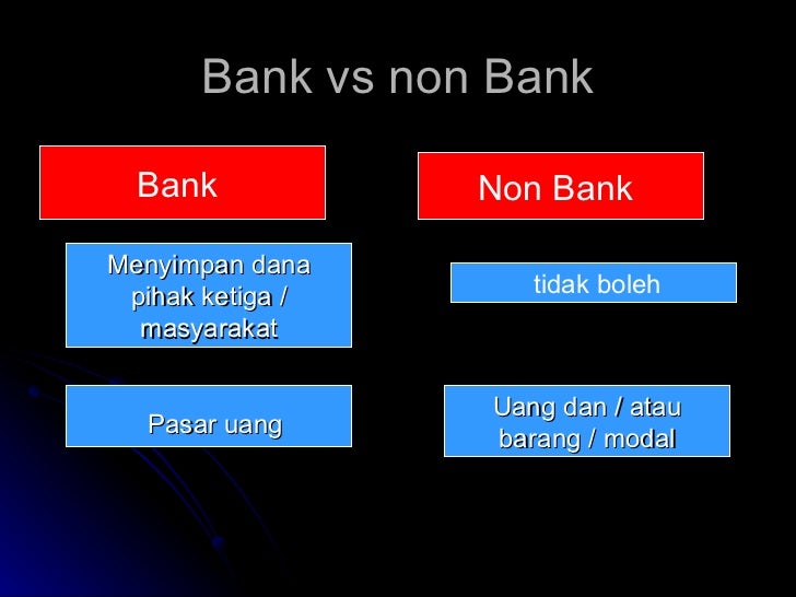 Non banks. Middle range range.