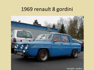 1969 renault 8 gordini 