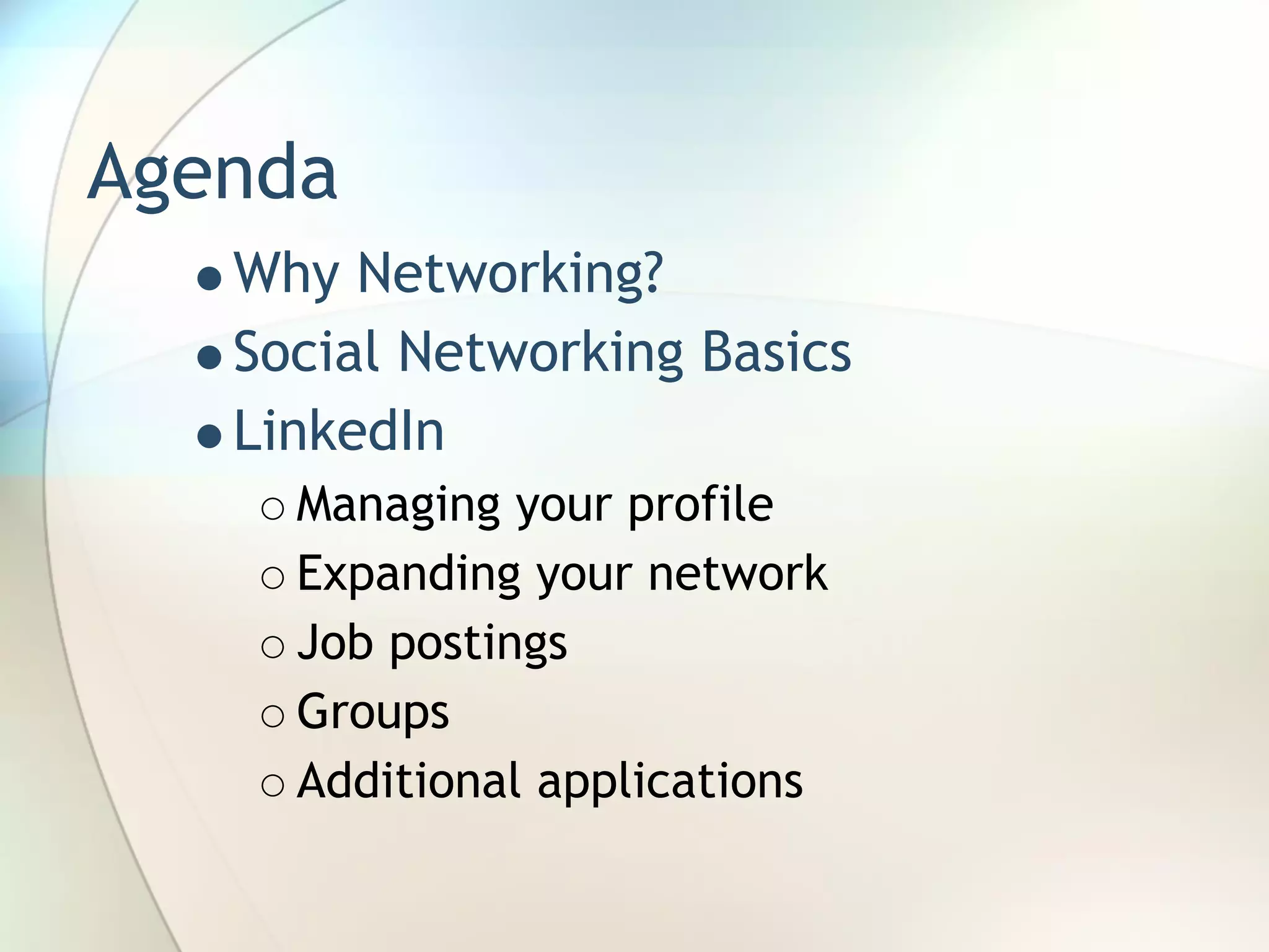 Leveraging Social Networking