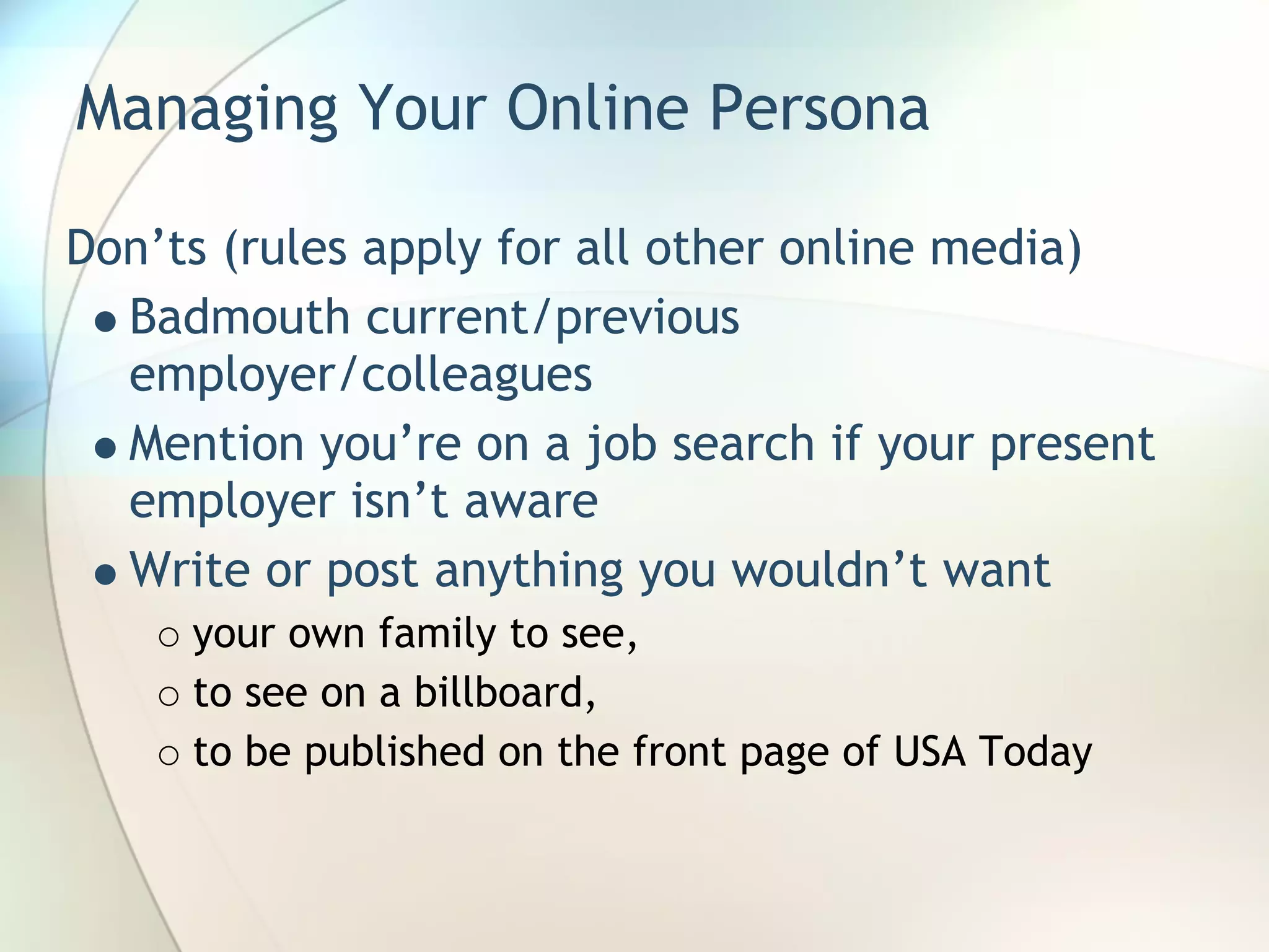 Leveraging Social Networking