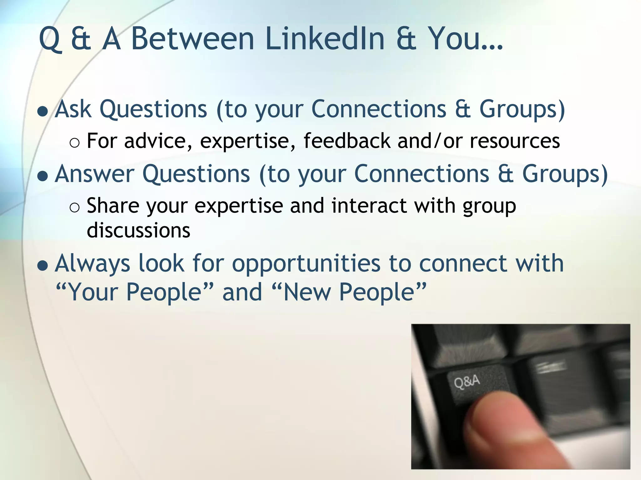 Leveraging Social Networking