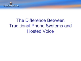 The Difference Between Traditional Phone Systems and Hosted Voice 