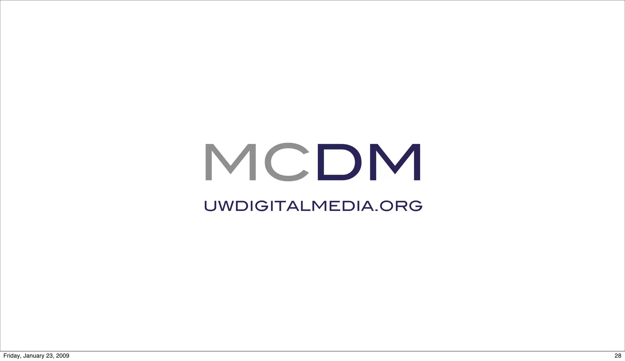 The State of the M.C. Digital Media