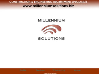 MILLENNIUM SOLUTIONS EUROPE  MIDDLE EAST  AUSTRALASIA Profile Services Contact Us Home Please click on the above. 
