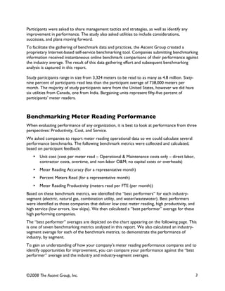 Meter Reading Benchmarking & Best Practices | PDF