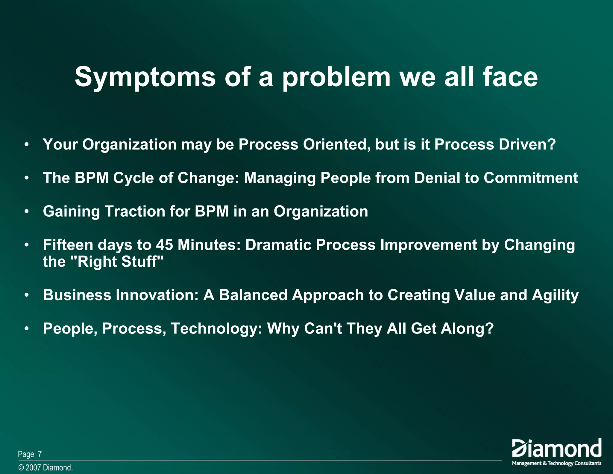 Ma The Role Of Bpm In Business Architecture 2007 11