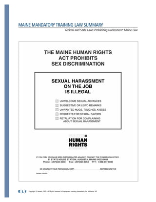 Maine Mandatory Training Kit