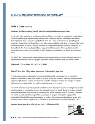 Maine Mandatory Training Kit