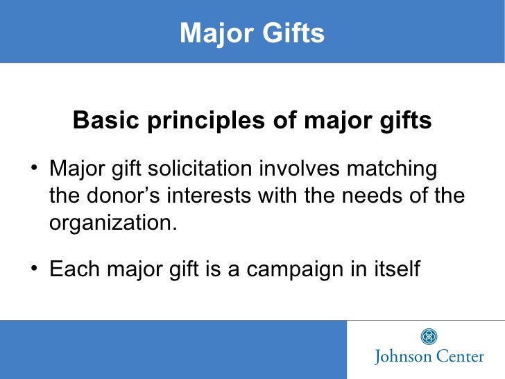 Major Gifts Powerpoint 1
