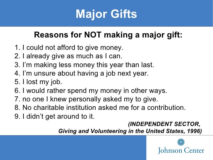 Major Gifts Powerpoint 1