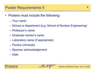 Making Effective Posters