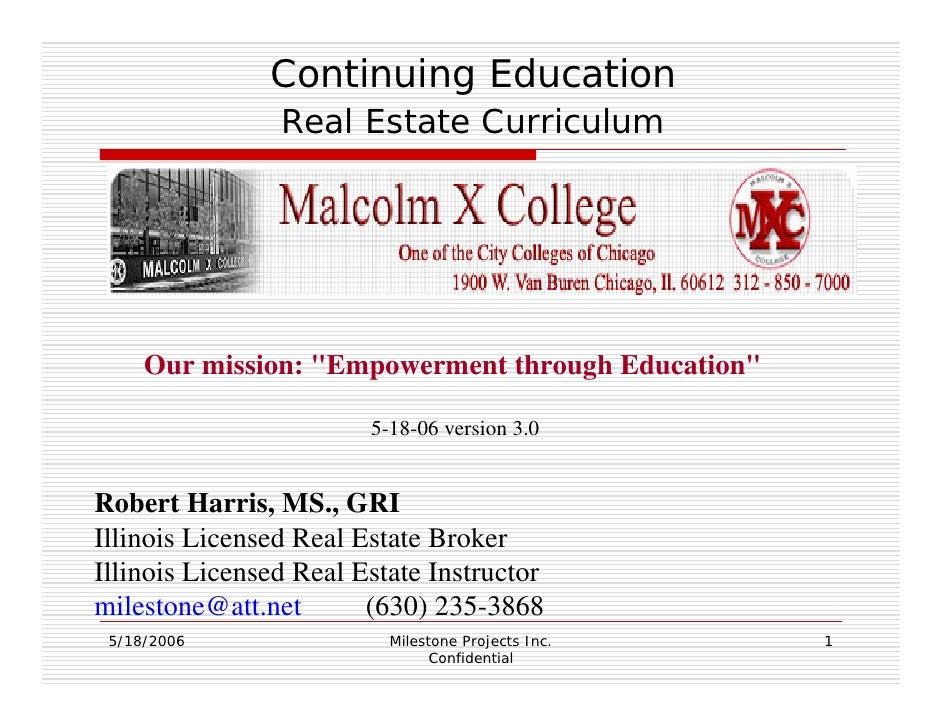 City Colleges Of Chicago Curriculum Proposal