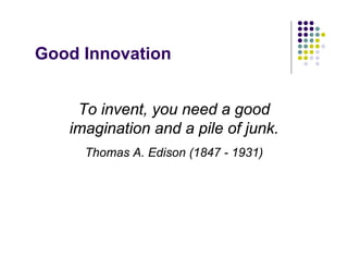 Marketing & Innovation  March 2008